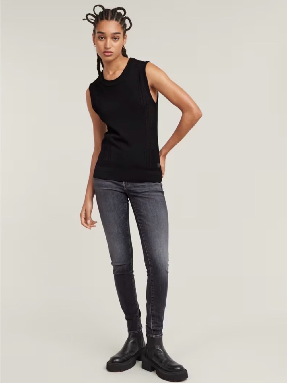 G-Star Woman’s Super High Skinny Super stretch Jeans in Smokey Gray 29Wx30L NWT